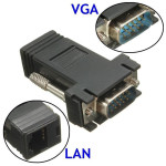 VGA EXTENDER RJ 45 CAT5/6/7 UZATICI (2'Lİ PAKET) (6859)POWERMASTER
