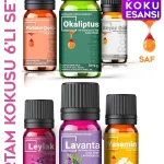 Hava Nemlendirici Koku Efsane Çiçek Özleri Oda Kokusu %100 Saf & Doğal Koku 6lı Set 6x10ml Esansiyel Uçucu Yağ Buhardanlık