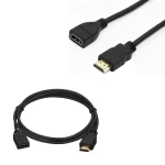 25 CM UZATMA HDMI KABLO ERKEK DİŞİ GOLD UÇLU (MİNİ HD REC. İÇİN)8801