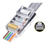 EZ RJ45 CAT5/CAT6 8P/8C AÇIK UÇLU SOKET (100'LÜK PAKET)
