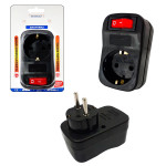 AKIM KORUMALI PRİZ TEKLİ ANAHTARLI SİYAH 3500W ASGRUP 21320