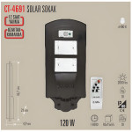 120W Solar Sokak Armatür /Beyaz Cata Ct-4691