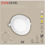 6W Panel Led Armatür / Günışığı Cata Ct-5145