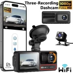 WİFİ 3 KAMERALI ARAÇ DASHCAM INOX-X604 2026 INOX Araç Kamerası